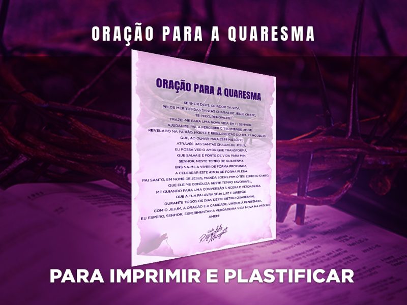 Padre Reginaldo Manzotti nos convida a rezarmos essa oração durante a Quaresma