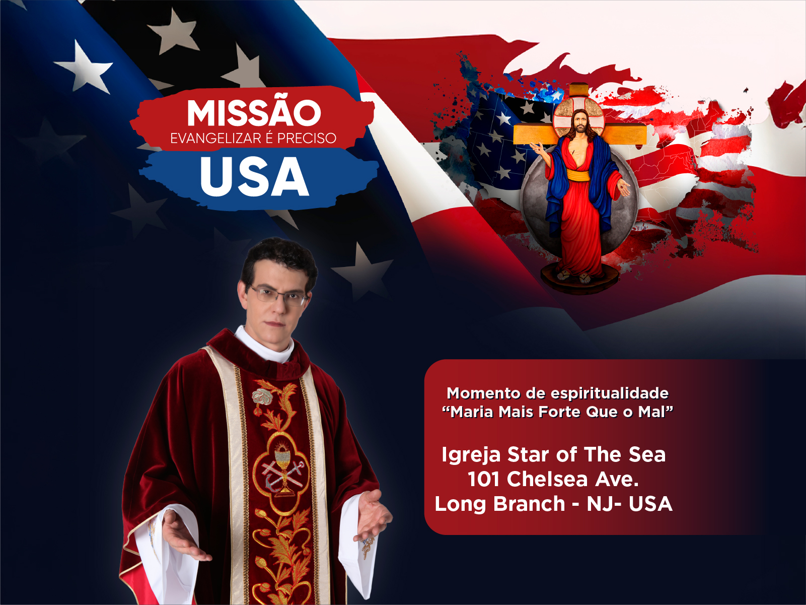 Missão USA – Momento de espiritualidade “Maria Mais Forte Que o Mal”